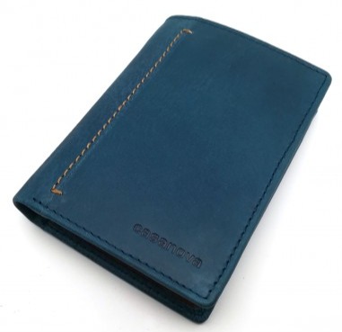 cartera de hombre azul